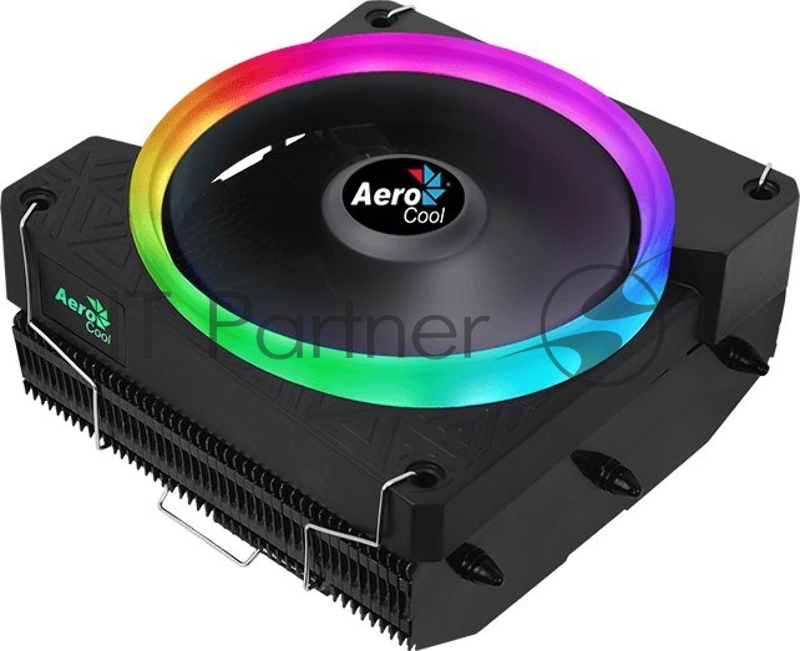 Кулер для процессора AeroCool / Formula Cylon 3H черный, 120 мм, алюминий, 1800 об/мин, 24.3 дБ, 4 pin, 125 Вт, 98 мм