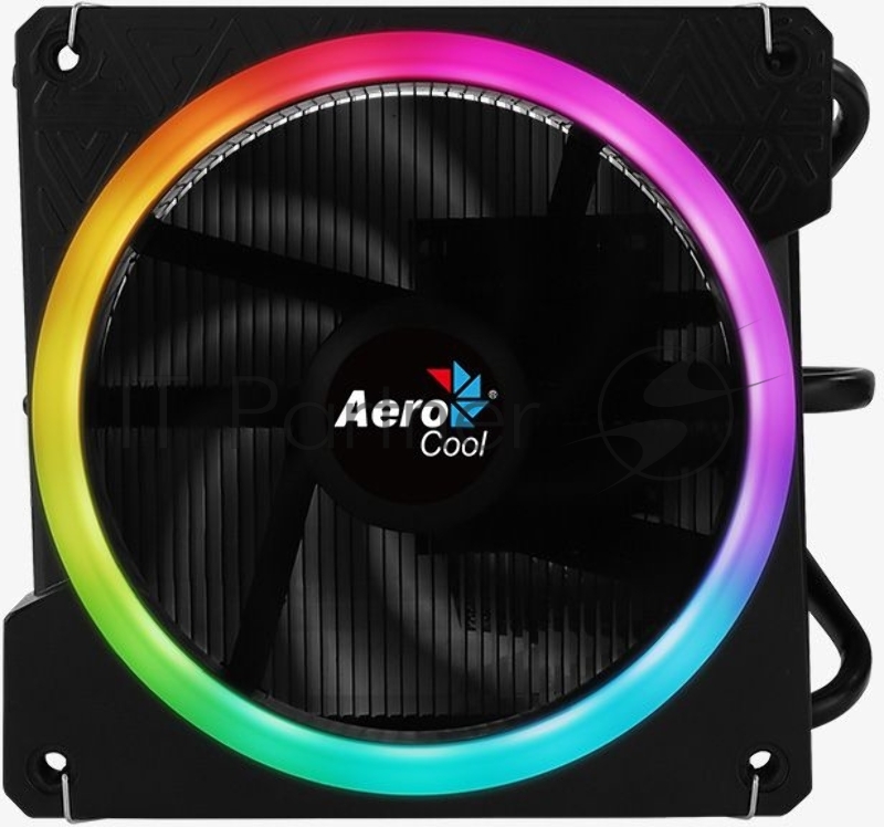 Кулер для процессора AeroCool / Formula Cylon 3H черный, 120 мм, алюминий, 1800 об/мин, 24.3 дБ, 4 pin, 125 Вт, 98 мм