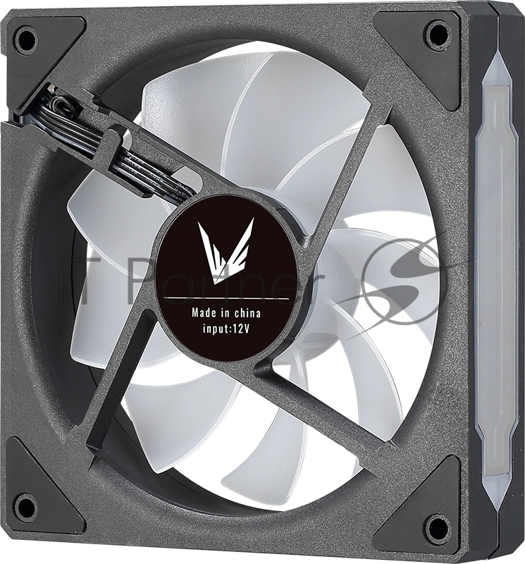 Вентилятор для корпуса Aerocool / Formula Floe 12BK ARPW ARGb черный, 120 мм, 1500 об/мин, 26.8 дБ, 4 pin