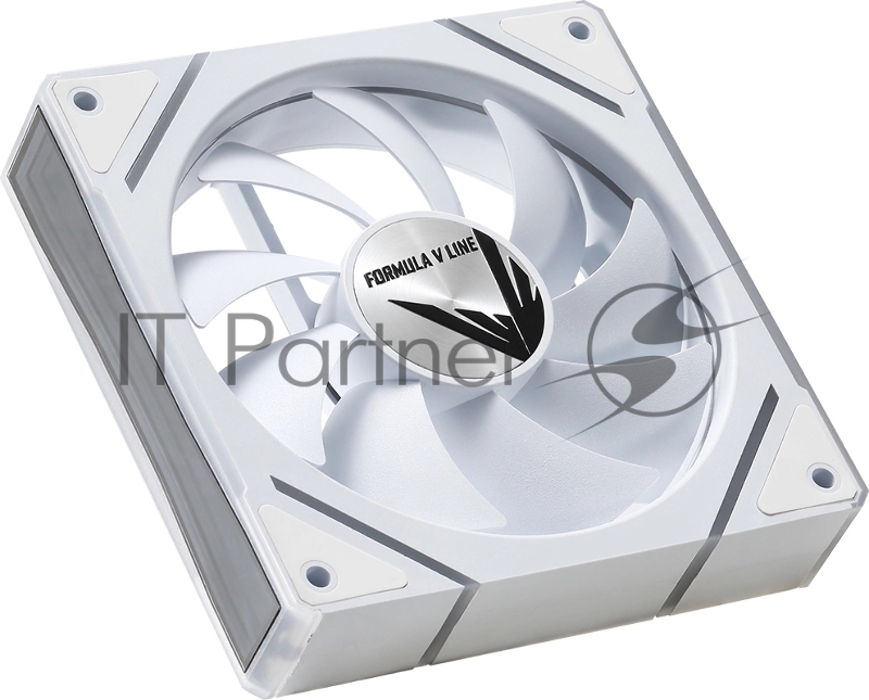 Вентилятор для корпуса Aerocool / Formula Floe Plus 12WH ARPW ARGb белый, 120 мм, 1500 об/мин, 26.8 дБ, 4 pin