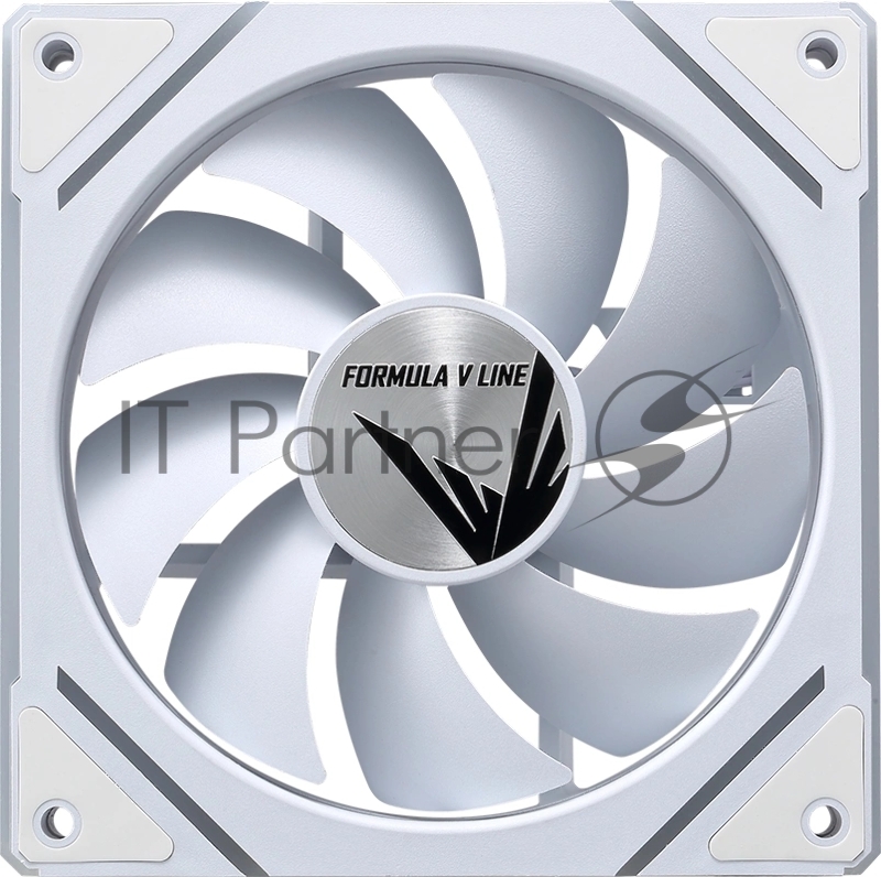 Вентилятор для корпуса Aerocool / Formula Floe Plus 12WH ARPW ARGb белый, 120 мм, 1500 об/мин, 26.8 дБ, 4 pin