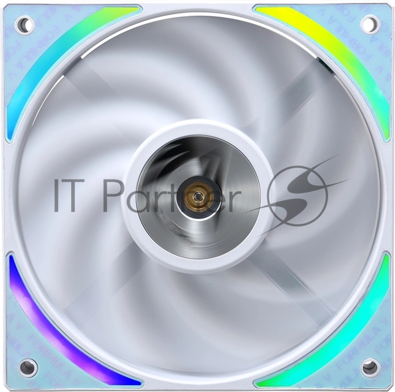 Вентилятор для корпуса Aerocool / Formula Air Bridge Plus WH ARGb белый, 120 мм, 1300 об/мин, 27.2 дБ, 4 pin