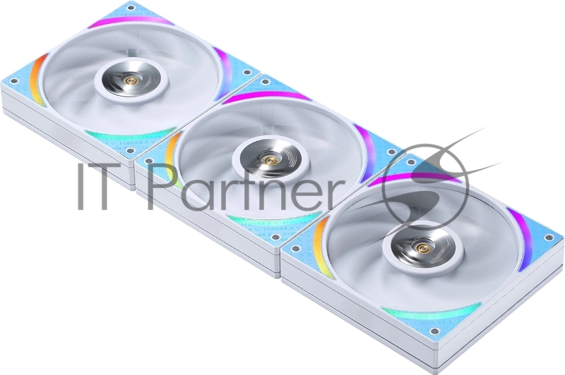 Вентилятор для корпуса Aerocool / Formula Air Bridge Plus WH ARGb белый, 120 мм, 1300 об/мин, 27.2 дБ, 4 pin