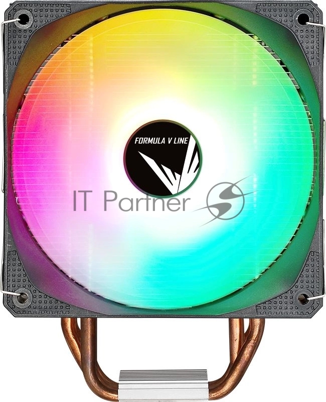 Кулер Aerocool / Formula Ice Burg Plus ARPW 4P ARGb черный 120мм алюминий+медь 34db 4-pin 200W 158мм