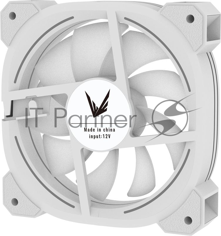 Вентилятор для корпуса Formula Nulight 12WH ARPW ARGb белый, 120 мм, 1500 об/мин, 25.34 дБ, 4 pin