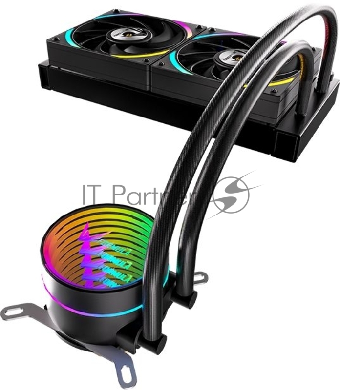 Система водяного охлаждения Formula Oasis L240 ARGB черный 120мм алюминий+медь 2000rpm 27.2db 4-pin 310W