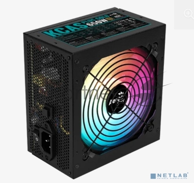 Блок питания Aerocool / Formula KCAS PLUS GOLD 650W, 650Вт, 120мм, 80 PLUS Gold, черный