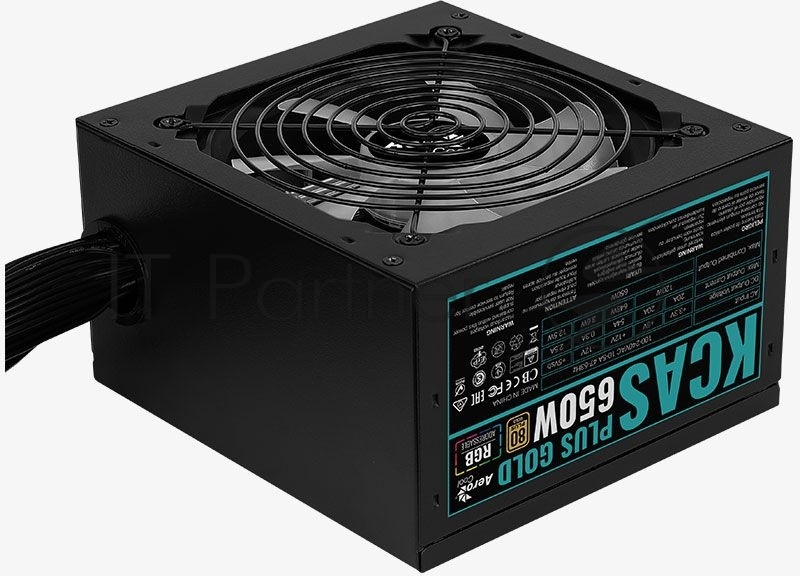 Блок питания Aerocool / Formula KCAS PLUS GOLD 650W, 650Вт, 120мм, 80 PLUS Gold, черный