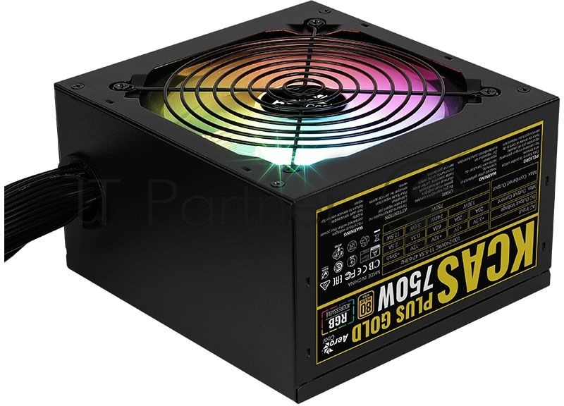 Блок питания Aerocool / Formula KCAS PLUS GOLD 750W (750W, ATX v2.4, APFC, Fan ARGB 12cm, 80+ Gold, Retail)