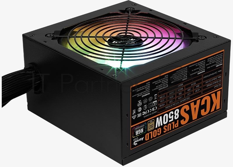 Блок питания Aerocool / Formula KCAS PLUS GOLD 850W (850W, ATX v2.4, APFC, Fan ARGB 12cm, 80+ Gold, Retail)
