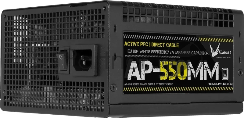 Блок питания Aerocool / Formula ATX 550W AP-550ММ 80 PLUS WHITE (20+4pin) APFC 120мм fan 6xSATA RTL