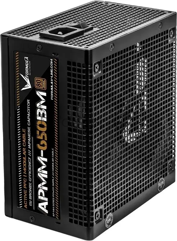 Блок питания Aerocool / Formula ATX 650W APMM-650BM 80+ bronze (20+4pin) APFC 140мм fan 6xSATA Cab Manag RTL