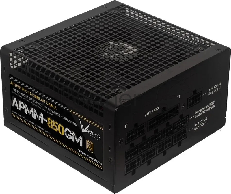 Блок питания Aerocool / Formula ATX 850W APMM-850GM Gen.5 80 PLUS gold (20+4pin) APFC 120мм fan 8xSATA Cab Manag RTL